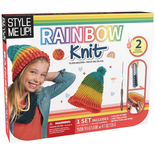 Style Me Up! Rainbow Knit Activity Kit